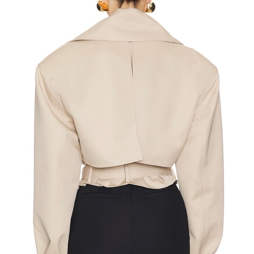 Helsa NWOT Overiszed Cropped Trench in Chino - Picture 9 of 13